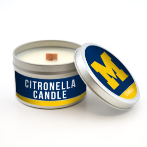 Citronella Candle with Wood Wick, 5.8 oz Soy Personalized